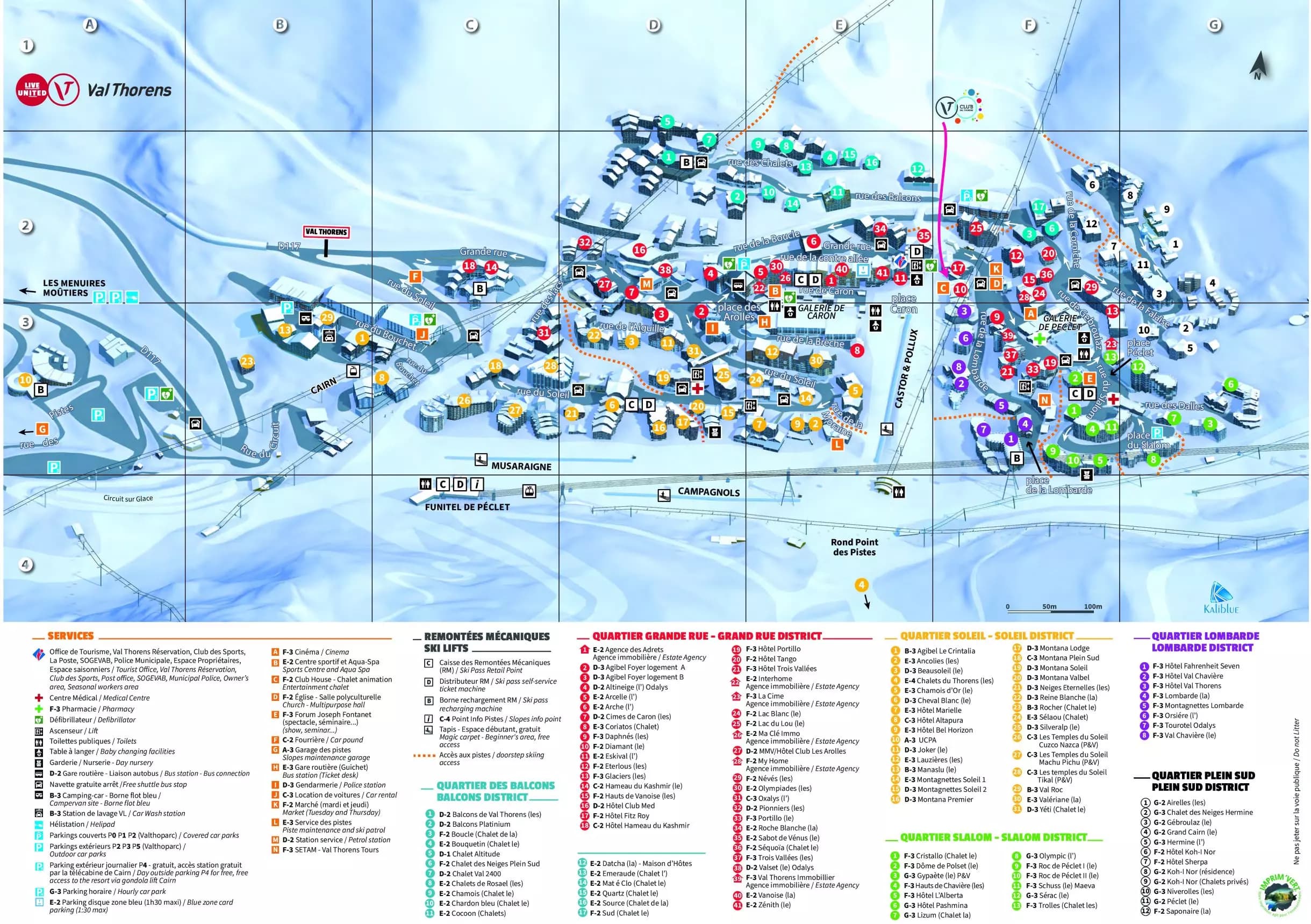 Val Thorens map